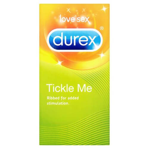 Durex Tickle Me Ribbed Textured Condoms (Durex Ribbed) 12 Condoms - Textured