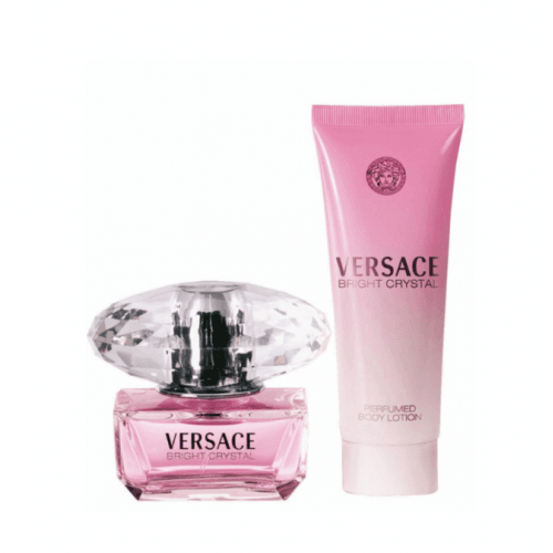 Versace Bright Crystal 50ml EDT Spray & 100ml Body Lotion Set