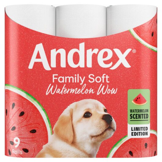 Andrex Family Soft Limited Edition Watermelon Scented Toilet Rolls