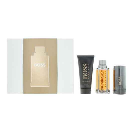Hugo Boss The Scent 3 Piece Gift Set: Eau De Toilette 100ml - Shower Gel 100ml - Deodorant Stick 75ml