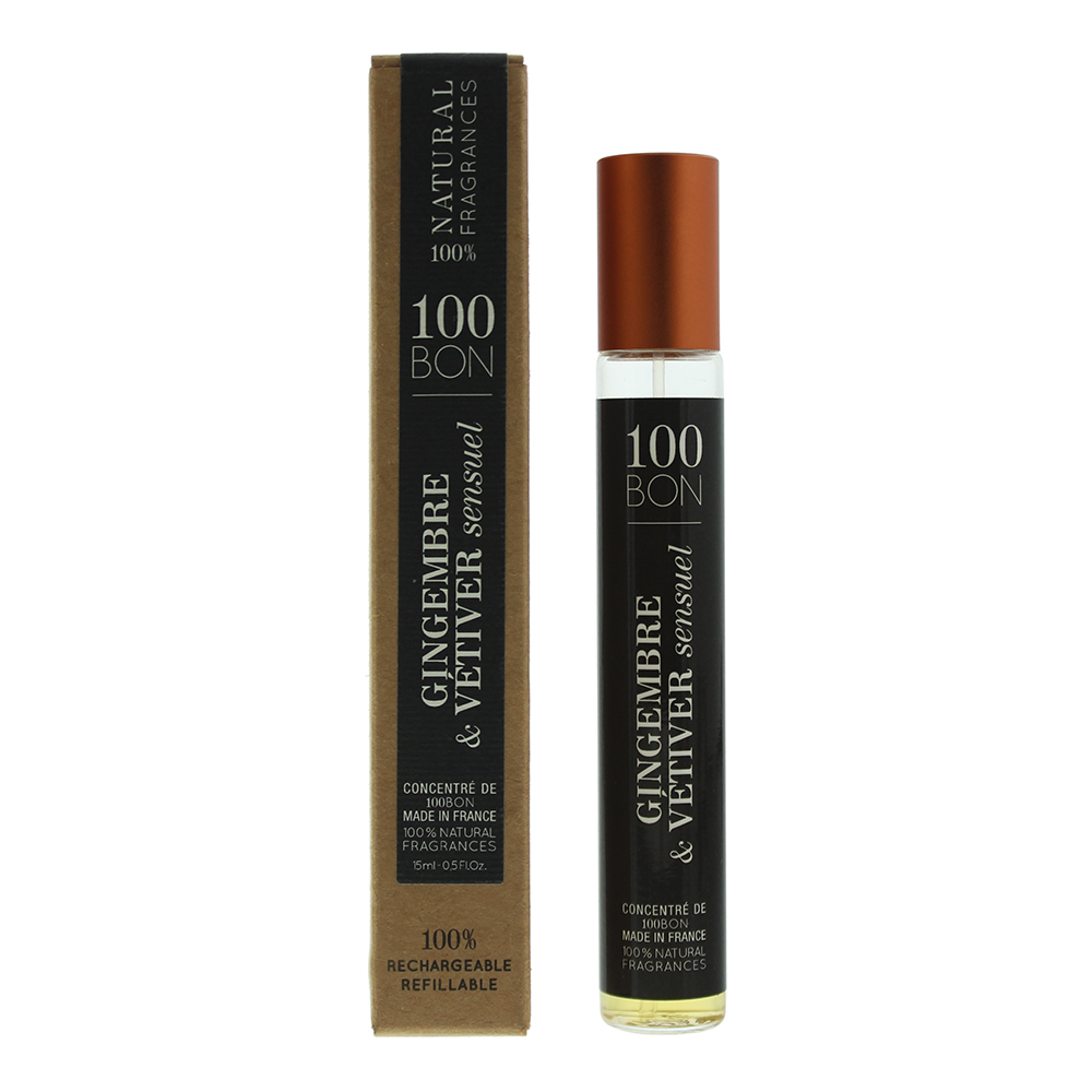 100 Bon Gingembre Vetiver Sensuel Refillable Eau De Parfum 15ml