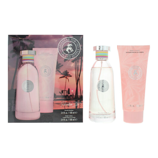 Caribbean Joe Island Supply Paradise Isle Photobox 2 Piece Gift Set: Eau De Parfum 100ml - Body Lotion 100ml