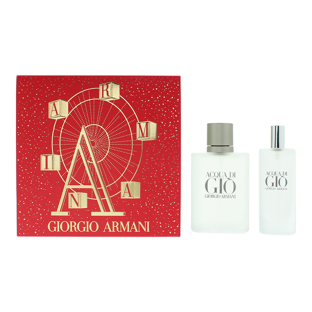 Giorgio Armani Acqua Di Giò 2 Piece Gift Set: Eau De Toilette 50ml - Eau De Toil
