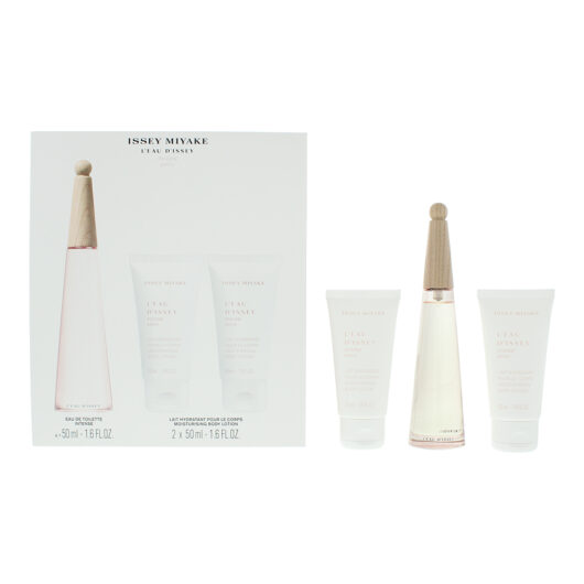 Issey Miyake L'eau D'issey Pivoine 3 Piece Gift Set: Eau De Toilette 50ml - Body