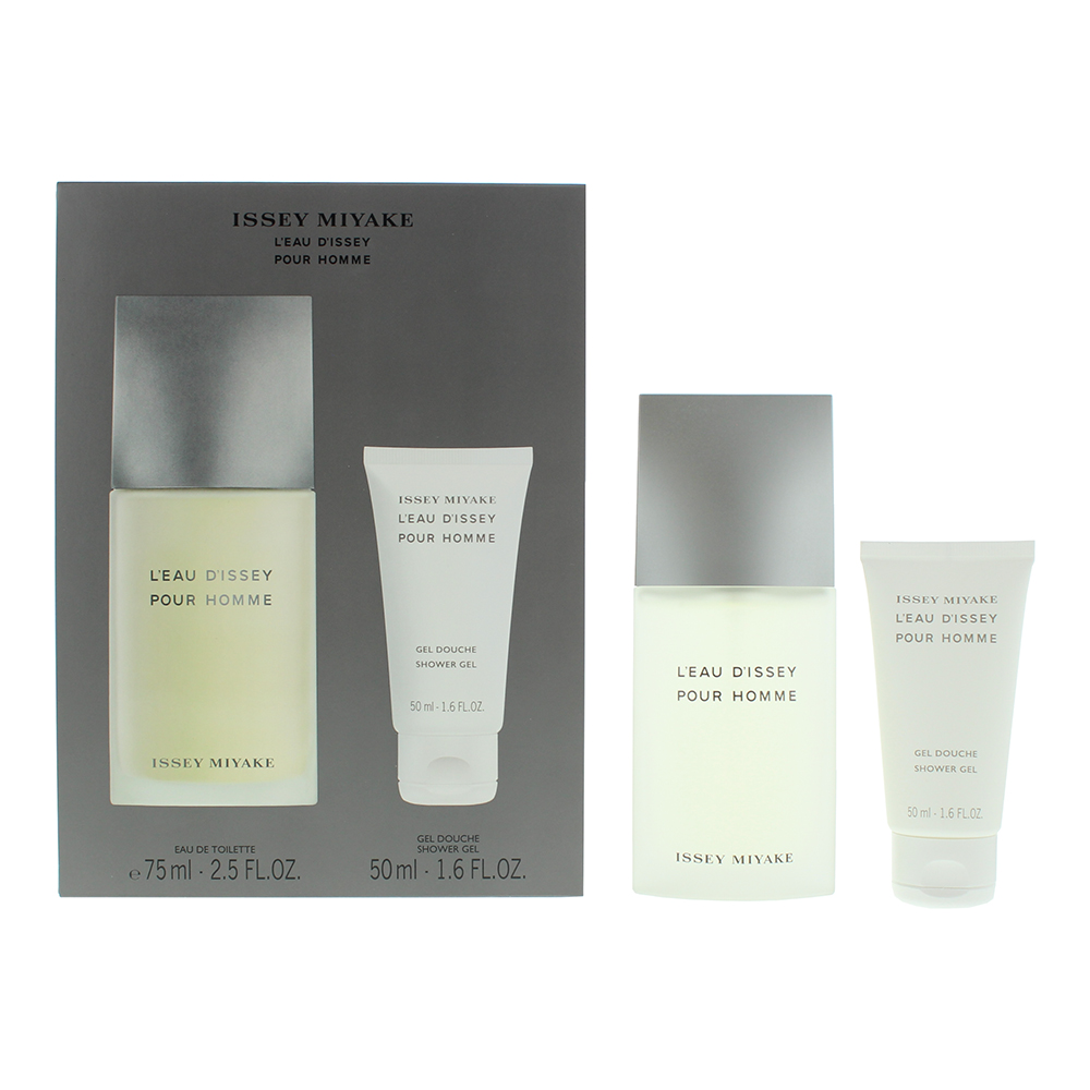 Issey Miyake L'eau D'issey Pour Homme 2 Piece Gift Set: Eau De Toilette 75ml - S