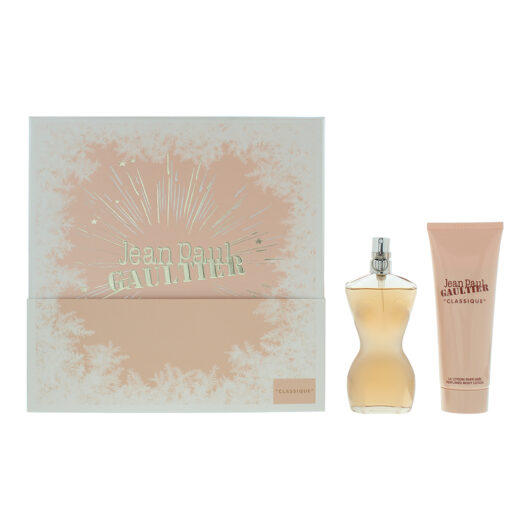 Jean Paul Gaultier Classique 2 Piece Gift Set: Eau De Toilette 50ml - Body Lotio