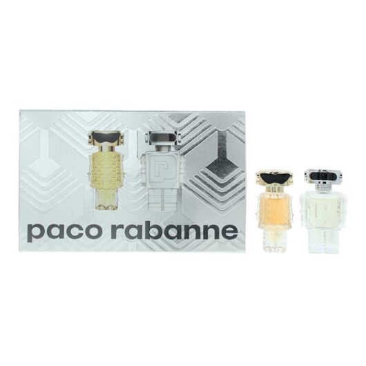 Paco Rabanne Mini 2 Piece Gift Set: Fame Eau De Parfum 4ml - Phantom Eau De Toilette 5ml