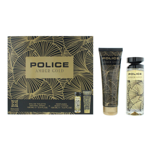Police Amber Gold 2 Piece Gift Set: Eau De Toilette 100ml + Body Lotion 125ml