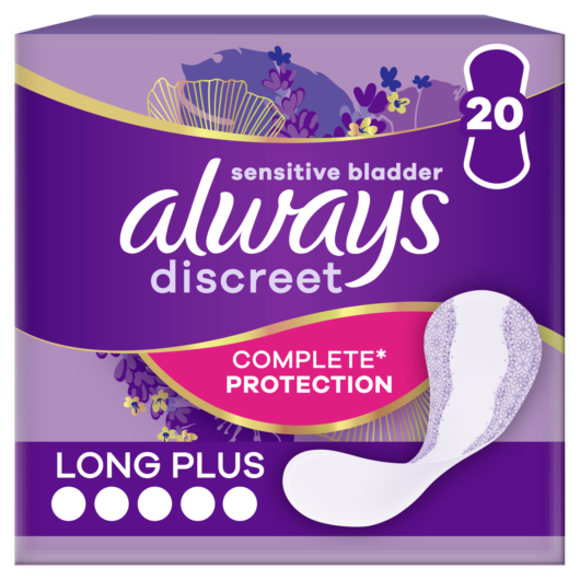 Always Discreet Incontinence Liners Long+ 20 Liners