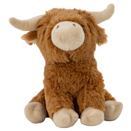 Ancol Small Bite Highland Cow Dog Toy