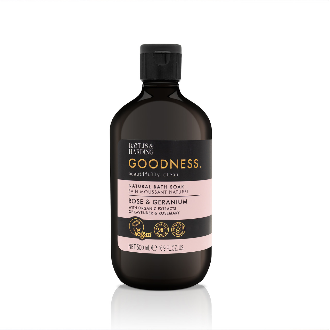 Baylis & Harding Goodness Rose & Geranium Bath Soak 500ml