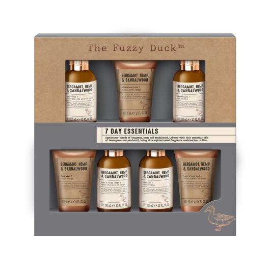 Baylis & Harding The Fuzzy Duck Bergamot Hemp & Sandalwood Men's 7 Day Essentials Gift Set