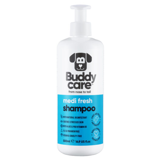 Buddycare Dog Shampoo - Medi Fresh - 500ml / 16.9 fl oz