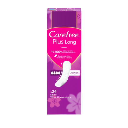 Carefree Plus Long Light Scent Pantyliners 24 Pack