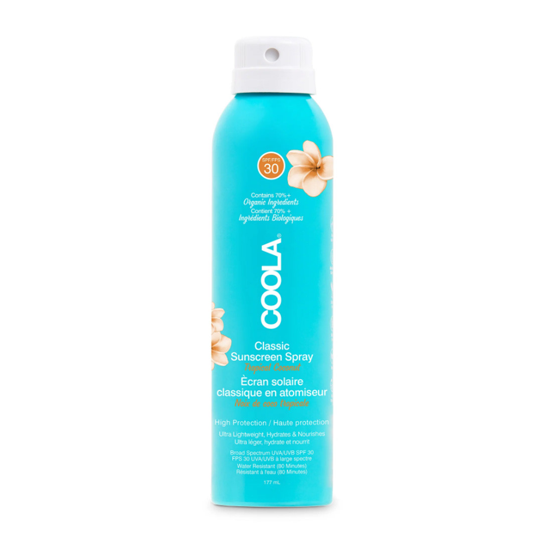 Coola Organic Classic Sun Cream Spray Spf30 Tropical Coconut 177ml
