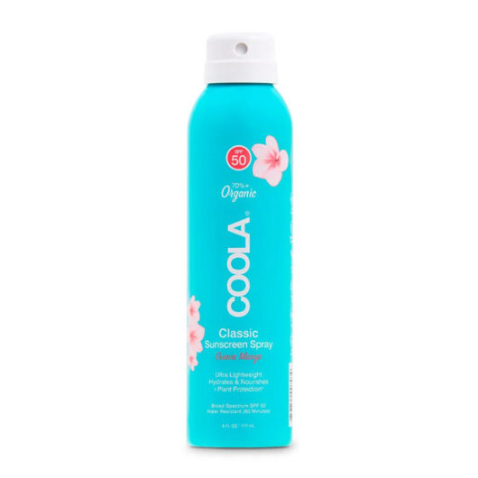 Coola Organic Classic Sun Cream Spray Spf50 Guava Mango 177ml