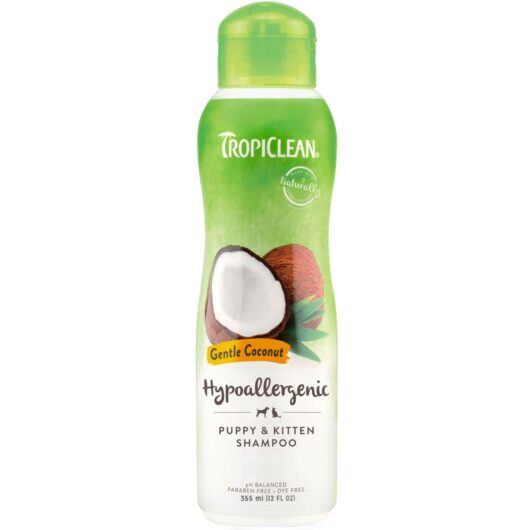 TropiClean Gentle Coconut Shampoo for Dogs and Cats 355ml