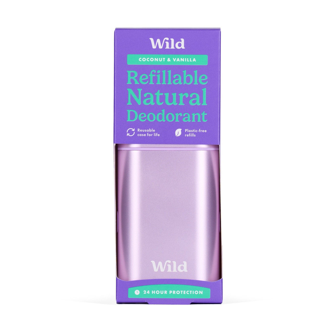 Wild Coconut & Vanilla Deodorant with Purple Case Starter Pack