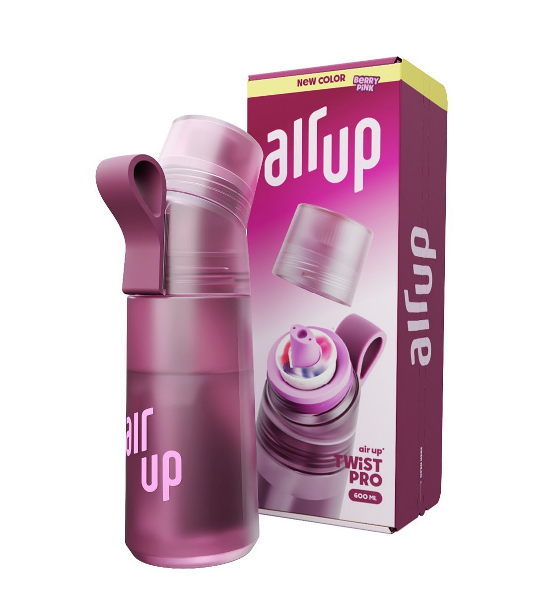 Air-up Air Up Twist Pro Bottle 600Ml Berry Pink