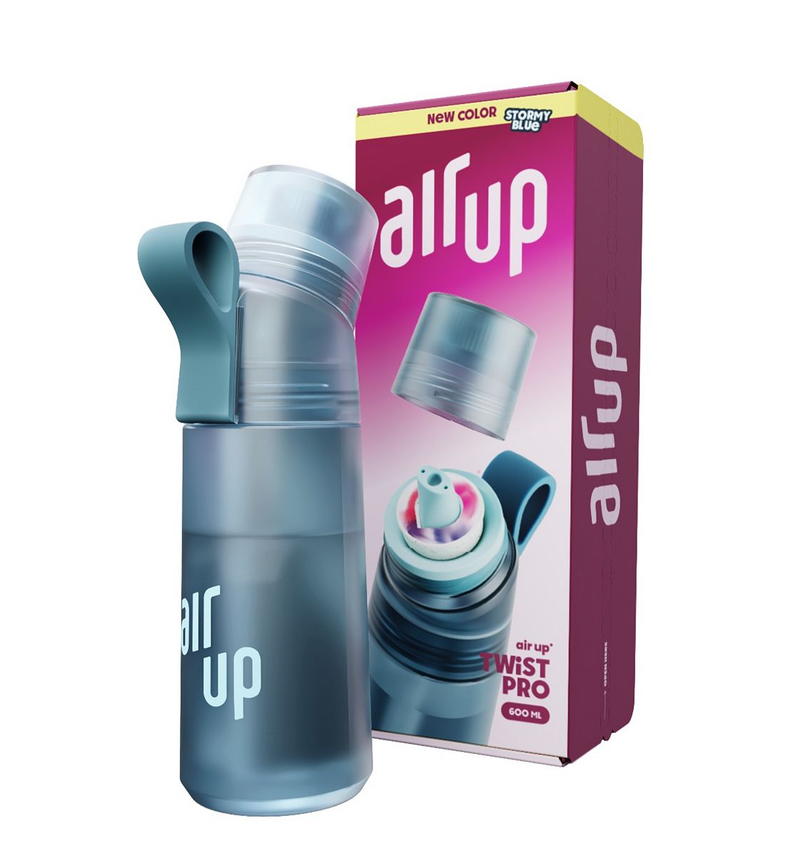 Air-up Air Up Twist Pro Bottle 600Ml Stormy Blue