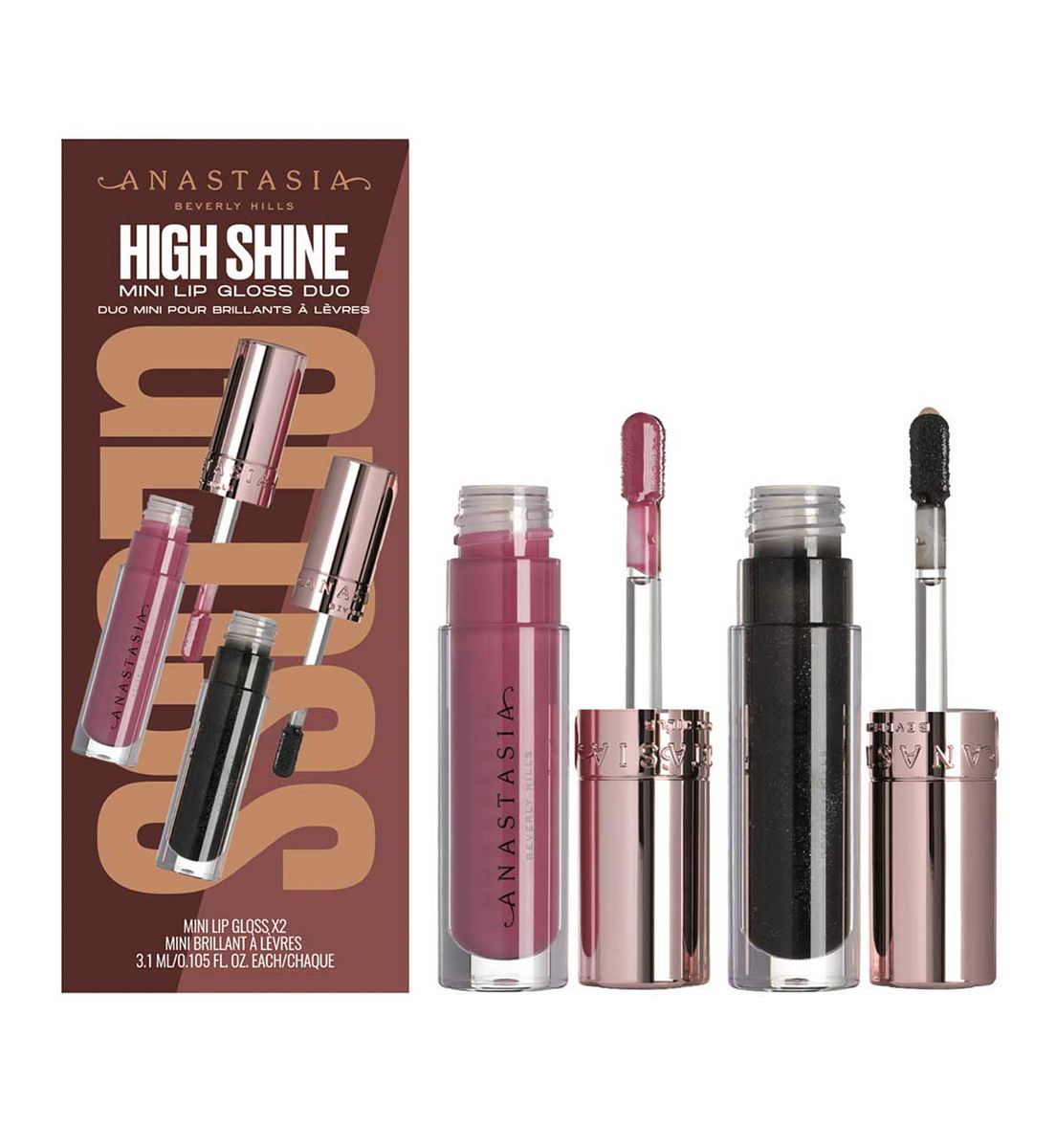 Anastasia Beverly Hills High Shine Mini Lip Gloss Duo - Aura + Molten