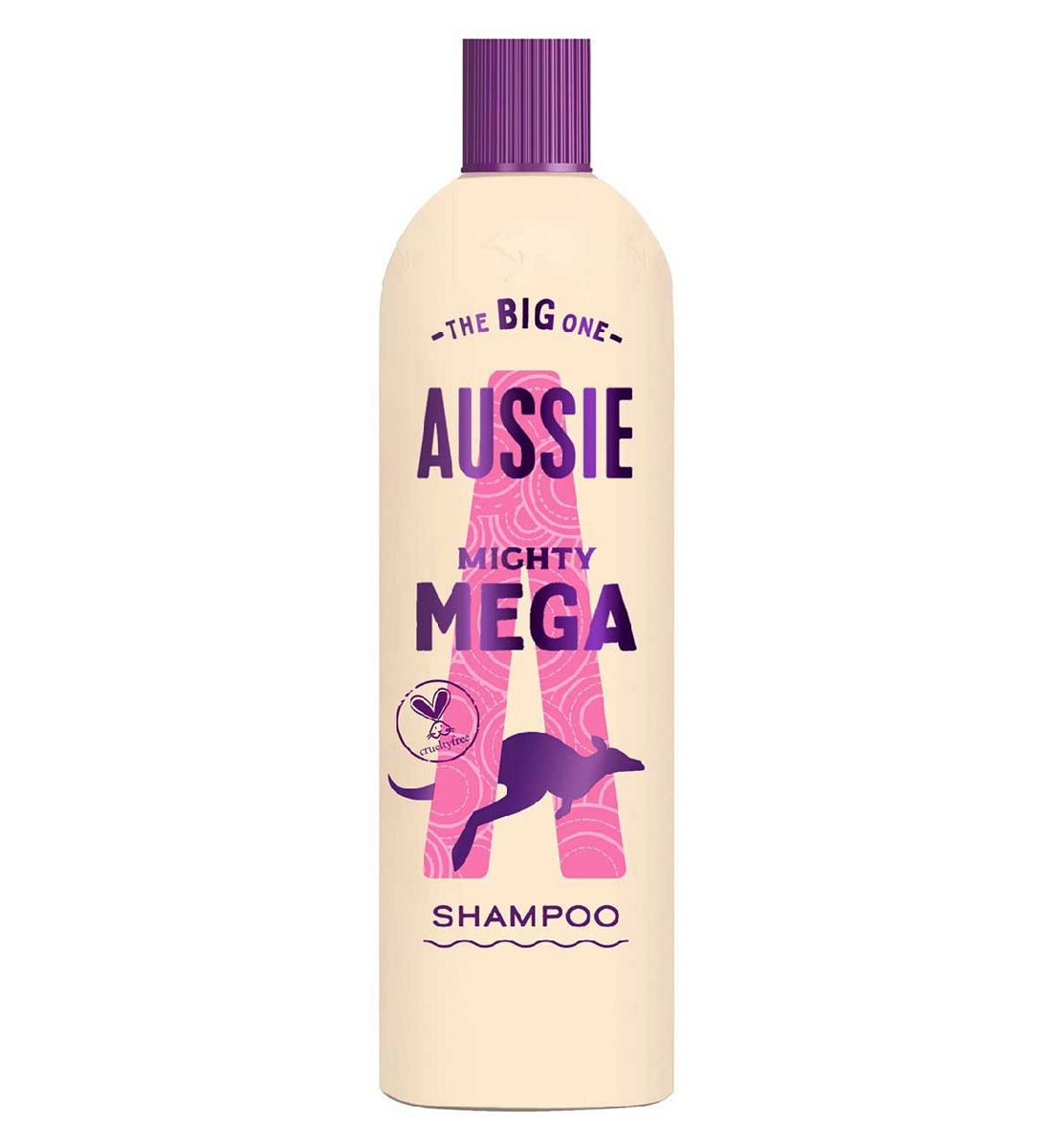 Aussie Mighty Mega Shampoo 400Ml. Gently Cleansing For Soft And Shiny Hair. Infused With Australian White Strawberry