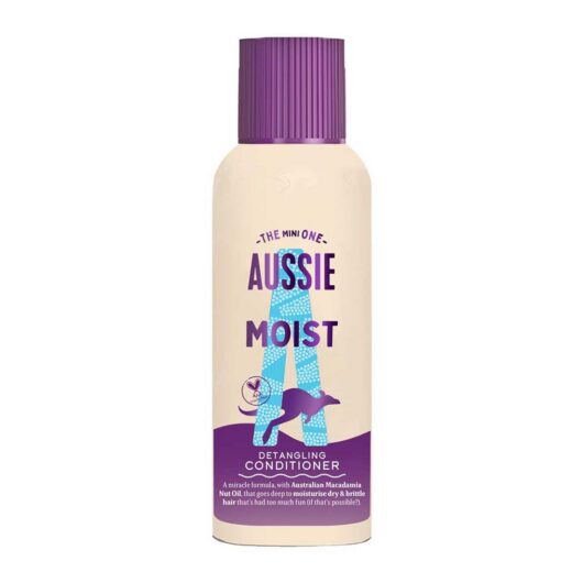 Aussie Miracle Moist Detangling Conditioner 100Ml. Moisturising Formula To Revive Dry Hair