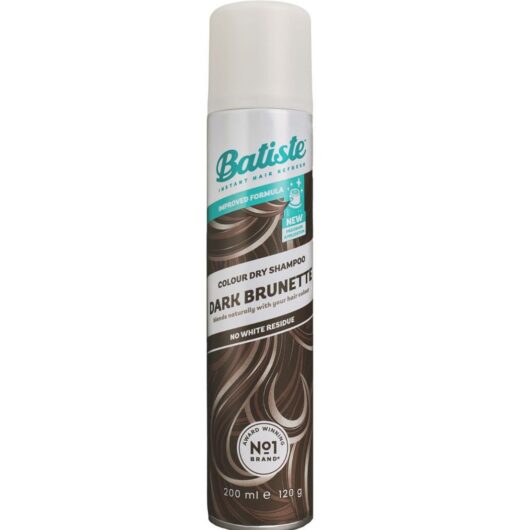 Batiste Dry Shampoo Dark Brunette Colour, Instantly Refreshes And Removes Oil200 ml, 200ml