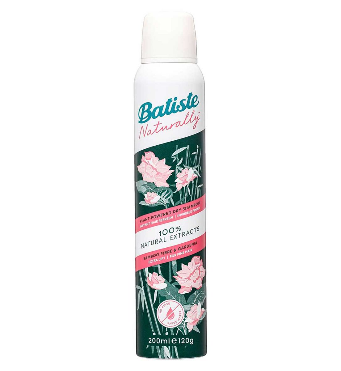 Batiste Naturally Dry Shampoo Bamboo Fibre & Gardenia200 ml