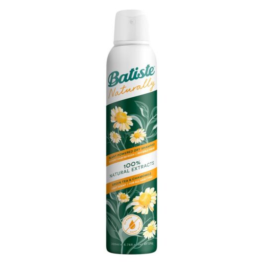Batiste Naturally Dry Shampoo Green Tea & Chamomile200 ml