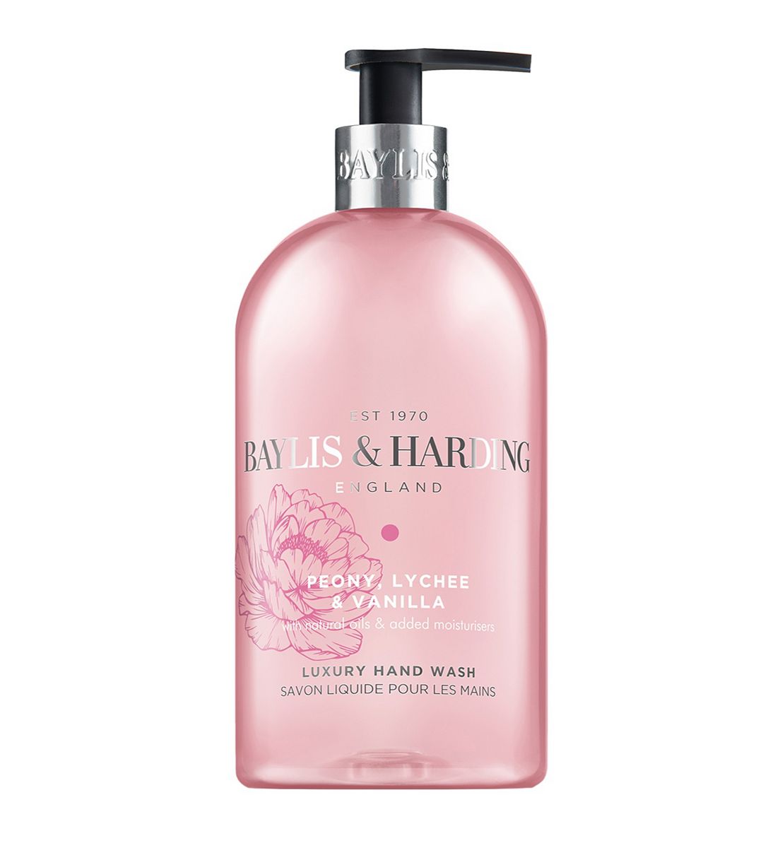 Baylis & Harding Signature Handwash Peony Lychee And Vanilla 500ml