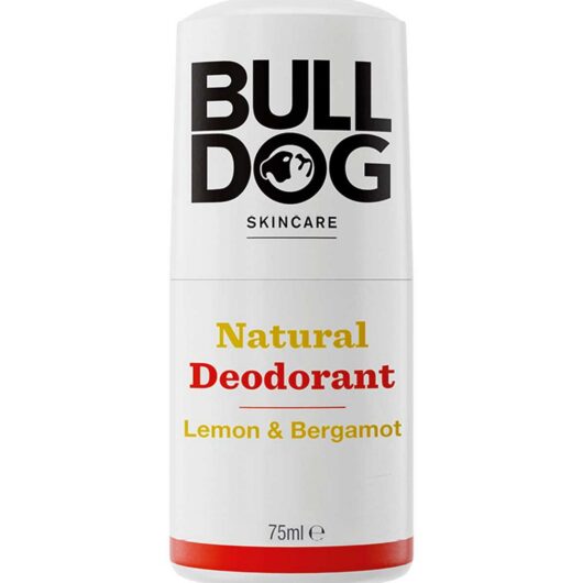 Bulldog Skincare Lemon & Bergamot Roll On Natural Deodorant For Men, 75ml
