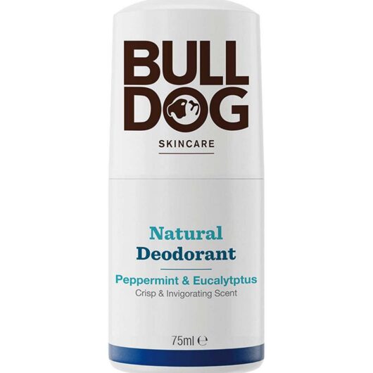 Bulldog Skincare Peppermint & Eucalyptus Roll On Natural Deodorant For Men, 75ml