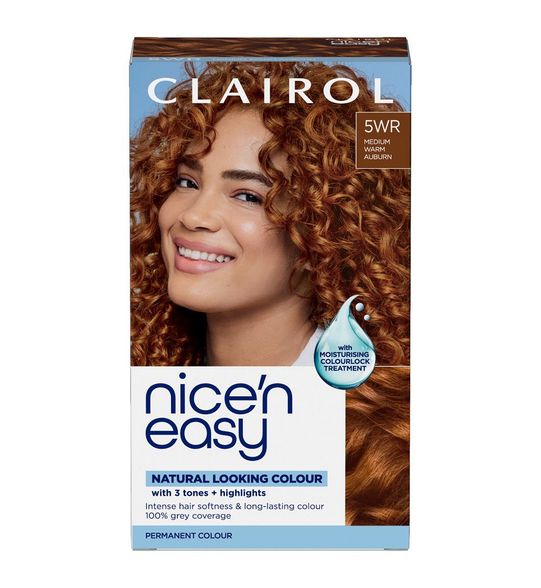 Clairol Nice'n Easy Crème Oil Infused Permanent Hair Dye 5Wr Medium Warm Auburn 177ml
