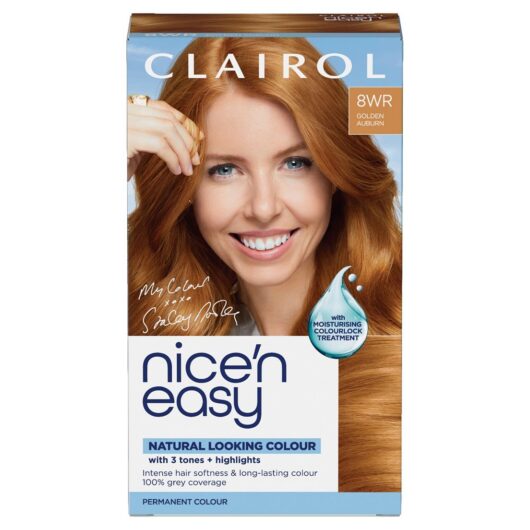 Clairol Nice'n Easy Crème Oil Infused Permanent Hair Dye 8Wr Golden Auburn 177ml