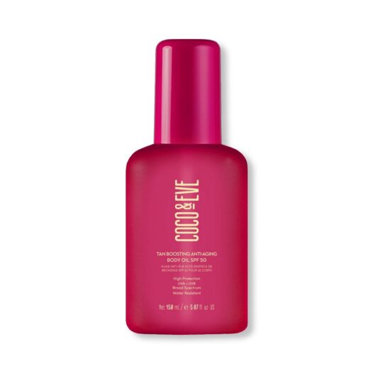 Coco & Eve Sunny Honey Tan Boosting Anti Aging Body Oil Spf50 150ml