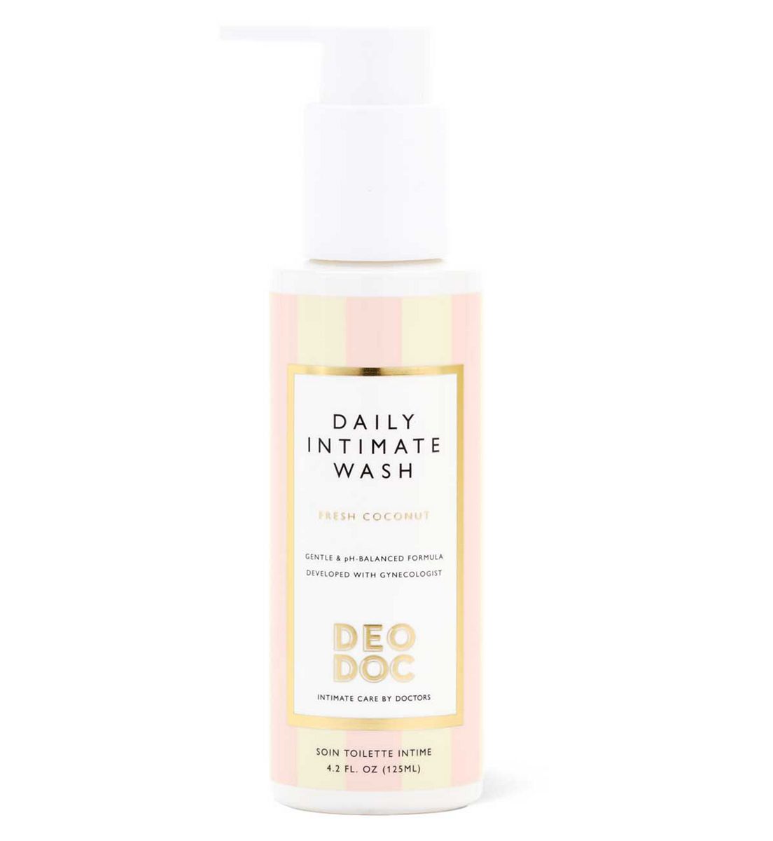Deo Doc Daily Intimate Wash Non Stripping Body Cleanser Fresh Coconut 125ml