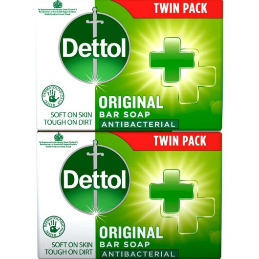 Dettol Original Antibacterial Hand Soap Bar - 2 X 100g