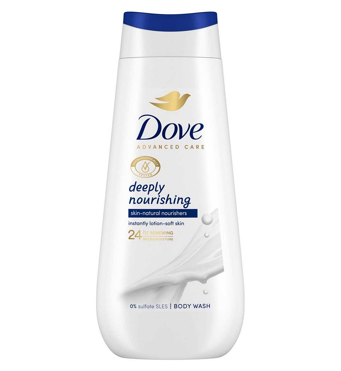 Dove Advanced Care Body Wash Deeply Nourishing Skin Natural Nourishers 225ml
