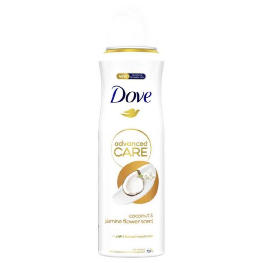 Dove Advanced Care Coconut & Jasmine Anti-Perspirant Deodorant Spray With Plant Based Moisturiser For 72Hour Protection200 ml, 200ml