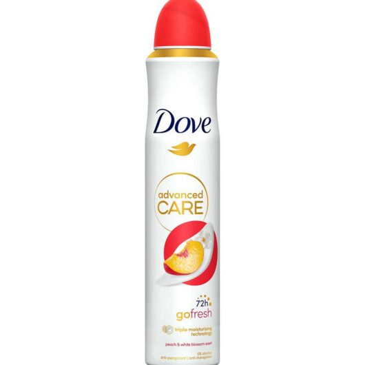 Dove Advanced Care Go Fresh Antiperspirant Deodorant Peach & White Blossom200 ml, 200ml