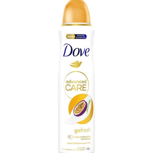 Dove Advanced Care Go Fresh Passion Fruit & Lemongrass Scent Anti-Perspirant Deodorant Spray For 72 Hours Protection 150ml