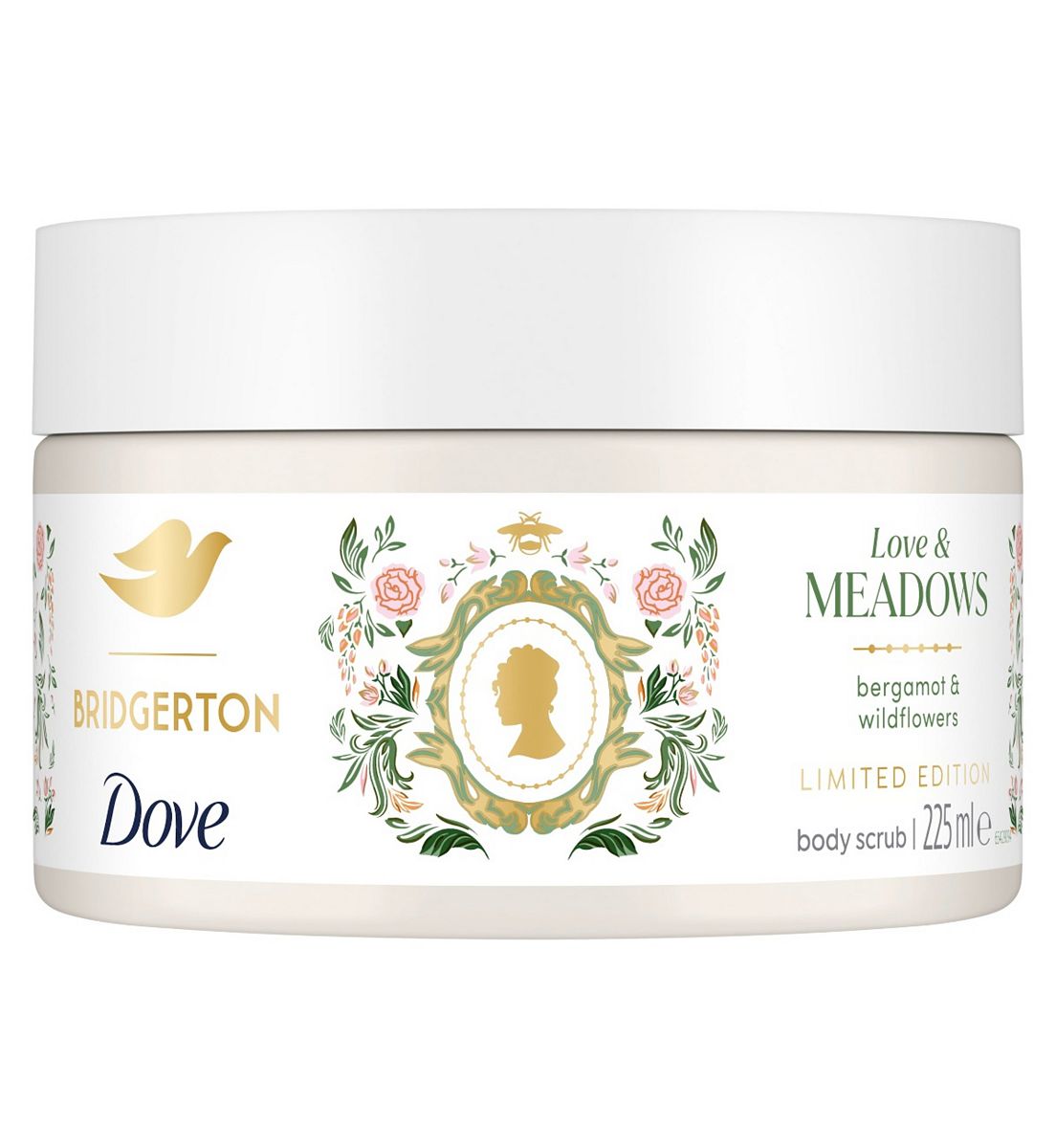 Dove Bridgerton Love & Meadows Body Scrub 225ml
