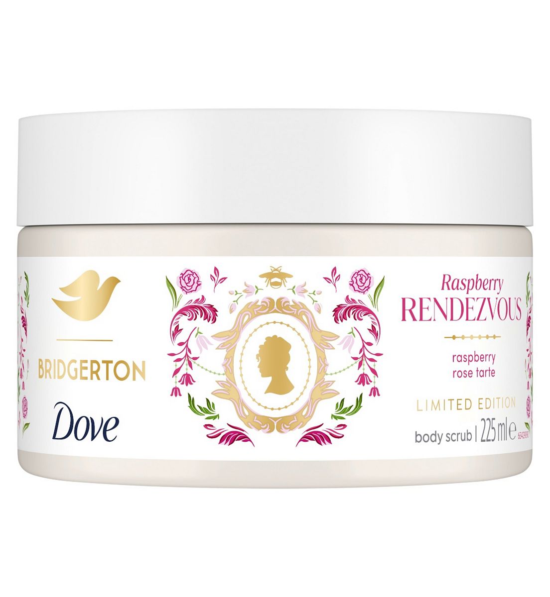 Dove Bridgerton Raspberry Rendezvous Body Scrub 225ml