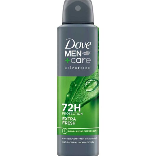 Dove Men+Care Advanced Extra Fresh Deodorant Anti-Perspirant With 1/4Moisturising Cream For 72Hr Sweat & Odour Protection 150ml