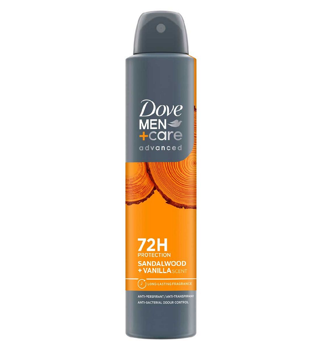 Dove Men+Care Sandalwood+Vanilla 72Hr Deodorant Spray200 ml, 200ml