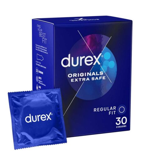 Durex Originals Extra Safe Condoms - Regular Fit 30 Pack
