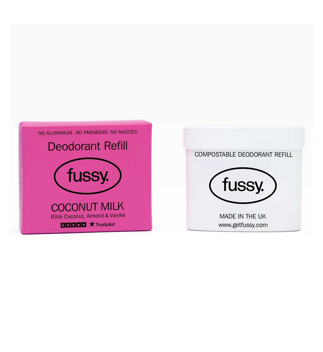 Fussy Natural Deodorant Refill Coconut Milk 40g