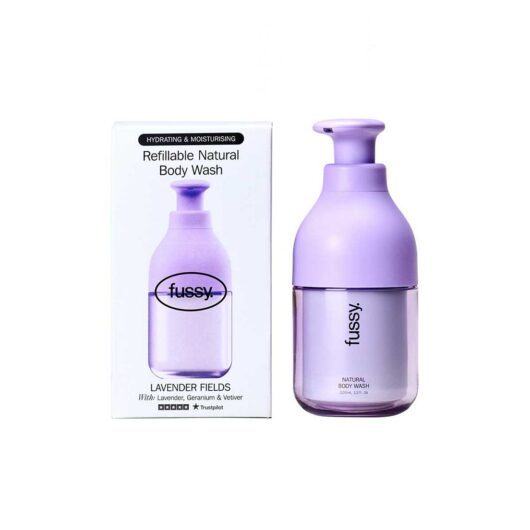 Fussy Refillable Natural Body Wash Lavender Fields 320ml