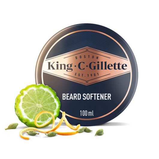 Gillette King C. Men's Beard Softener, Lightweight & Deep Conditioning 100ml